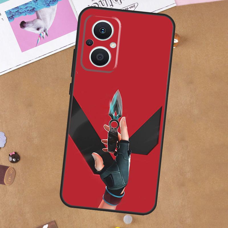 Чехол для телефона OPPO Reno 11F 10 11 Pro 4Z 5Z 8T 4 5 6 7 8 Lite OPPO Find X3 X6 Pro X2 Neo X5 Lite с игрой Valorant