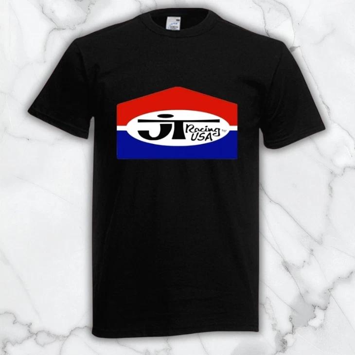 JT Racing USA Men's Black Graphic T Shirt Freeships
