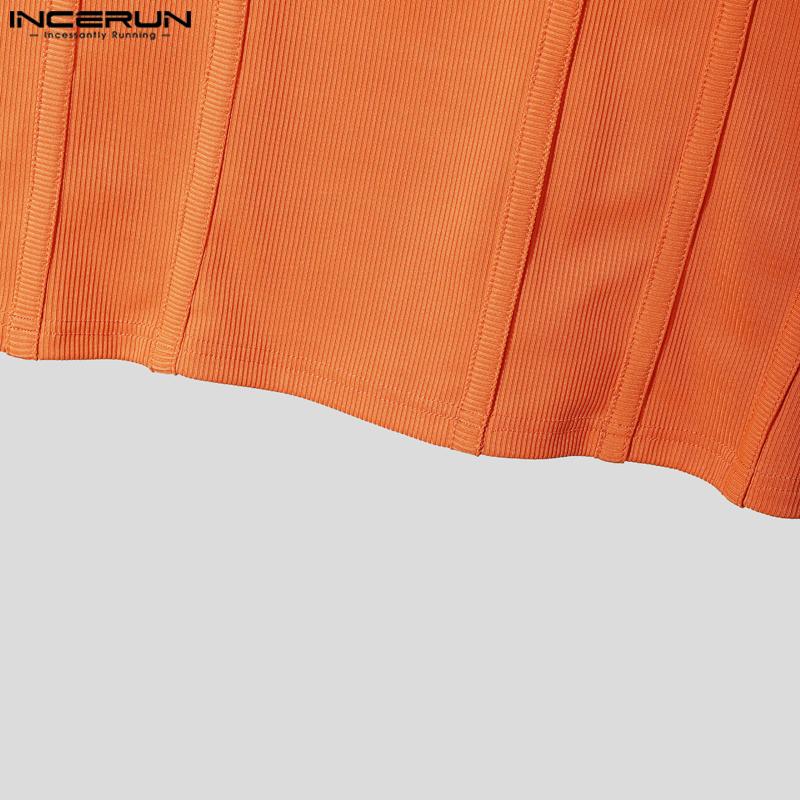 INCERUN Мужские футболки с круглым вырезом, коротким рукавом, для спортзала, спорта, повседневные, приталенные