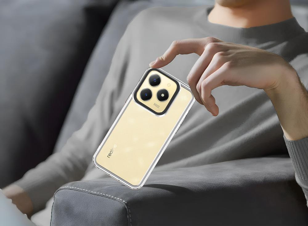 Case for Realme C61, Fusion Hybrid, transparent