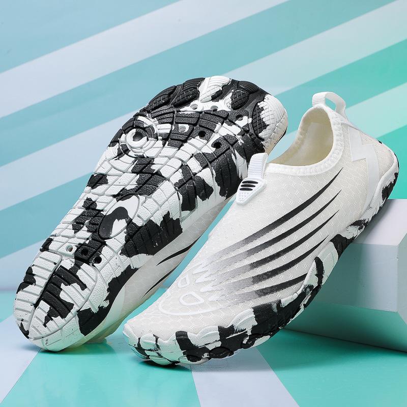 Новая пляжная обувь для отдыха на открытом воздухе, мужская и женская обувь для ручья, обувь для плавания вброд, нескользящая и устойчивая к порезам, дышащая задняя часть, мягкая подошва, быстросохнущая обувь для плавания