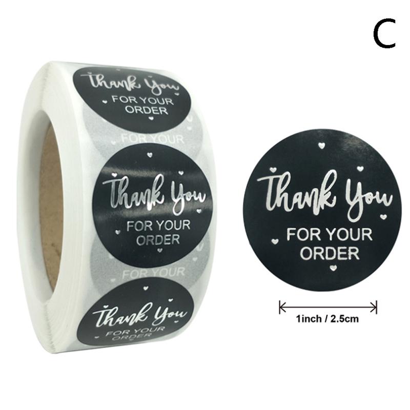 500 шт./рулон стикеров с надписью «Спасибо» для декора кексов в стиле скрапбукинга