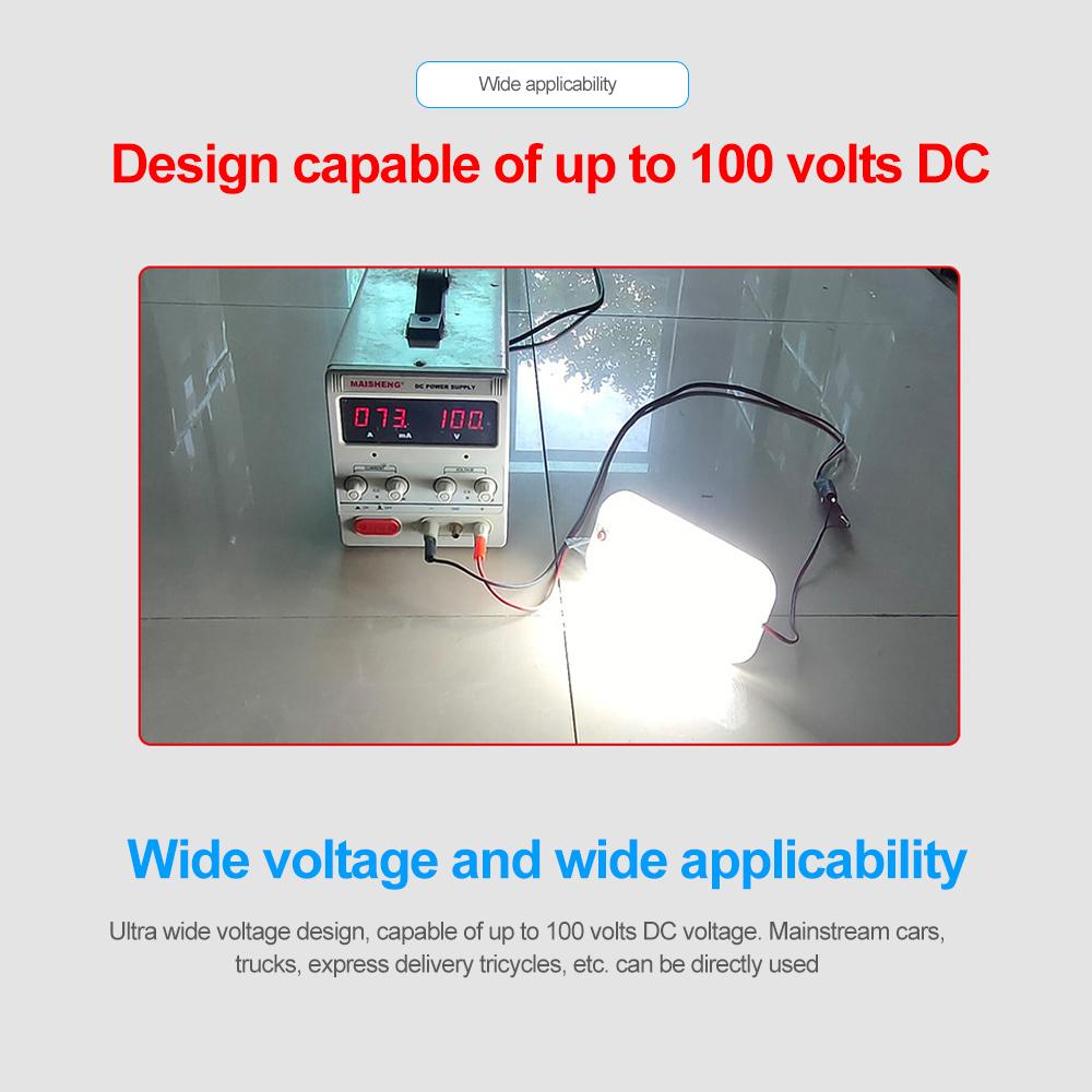 Светодиодный светильник для салона автомобиля, потолочный светильник для автофургона, лампа с выключателем 12 В-80 В 24 В, для кемпера, автобуса, лодки, грузовика, 48/72 светодиода
