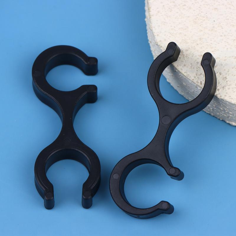 4Pcs 8Shape Trekking Pole Clips Strong ABS Quick Release Holders for Backpacks Hiking Accessories Lightweight Gear