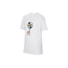 SS23 High Basketball Series T-Shirt Legend CHBL Logo Print Round Neck Casual Quick-Dry Short Sleeve Kids Tops White HF6166100