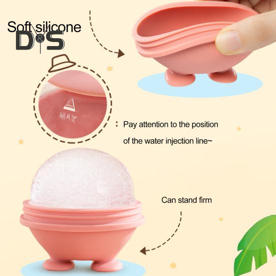 Безопасная сферическая форма, легкая деформация, новинка, силиконовый шарик для изготовления кубиков льда