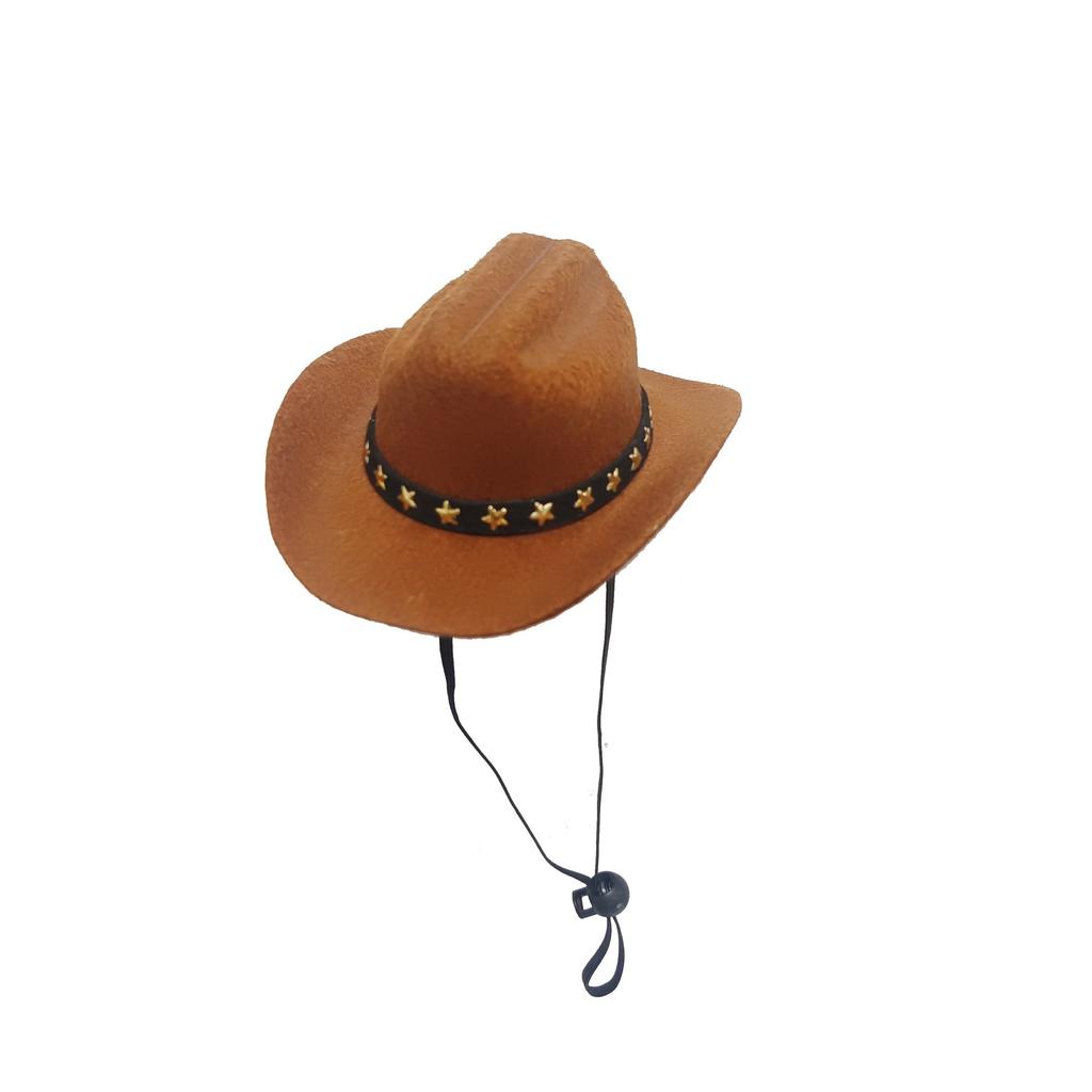 New Cat Hat Cowboy Pet Mini Puppy Hat Western Cowboy Style Small Cat and Dog Pet Party Festival Small Hat