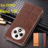 OPPO Reno12 F FS / Reno 12F 12Fs 4G 5G uchun Magnit Adsorbsiyali Teri Qopqoq Qopqoq Himoya G'ilofi Capa Fundas Coque