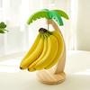 Wooden Tree Banana Holder Home Office Kitchen Countertop Living Room Decorative Fruits Stand Organizer Banana Hanger Storage Rack