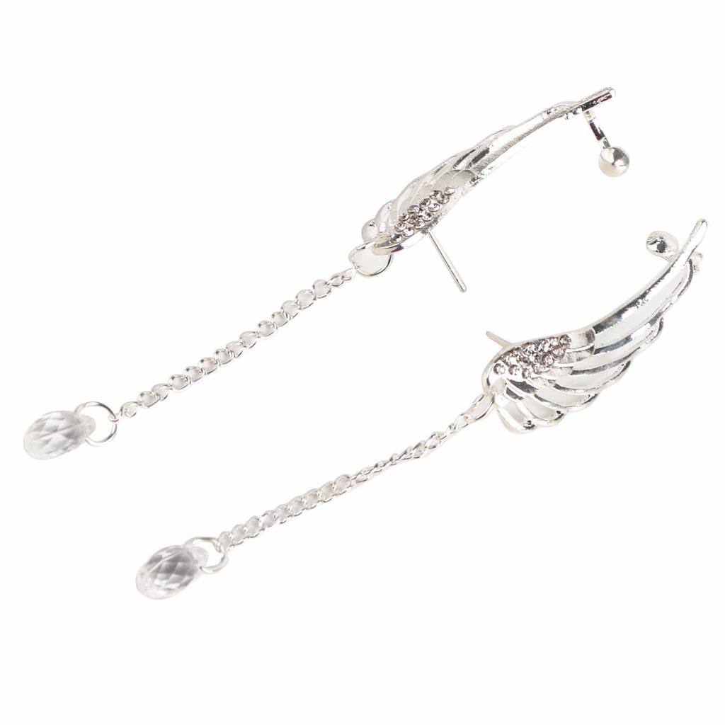 1 Pair Wing Earring Tassel Ear Ring Stud Decoration Women Accessory for Party Dating