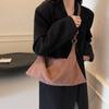 Women New Fashion Big Soft Handbags and Purses Vintage 2024 Winter Trend Simple Y2K Crossbody Bag Lady Shoulder Bag
