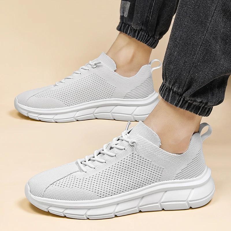 Fashion Men's Casual Sports Shoes Lightweight Non-slip Breathable Mesh Fashion Socks and Shoes Outdoor Running Tennis Shoes for Couples