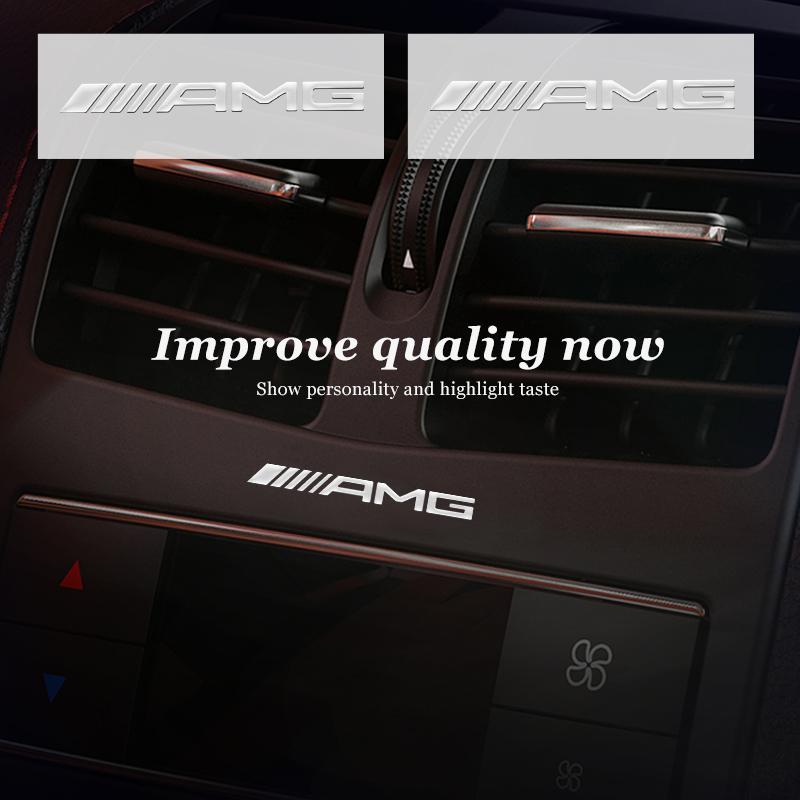 Universal Car Logo Emblem Badge Metal Sticker Decal Accessory For Mercedes Benz AMG C180 C300 W124 W176 W177 C200 C260 GLC CLE