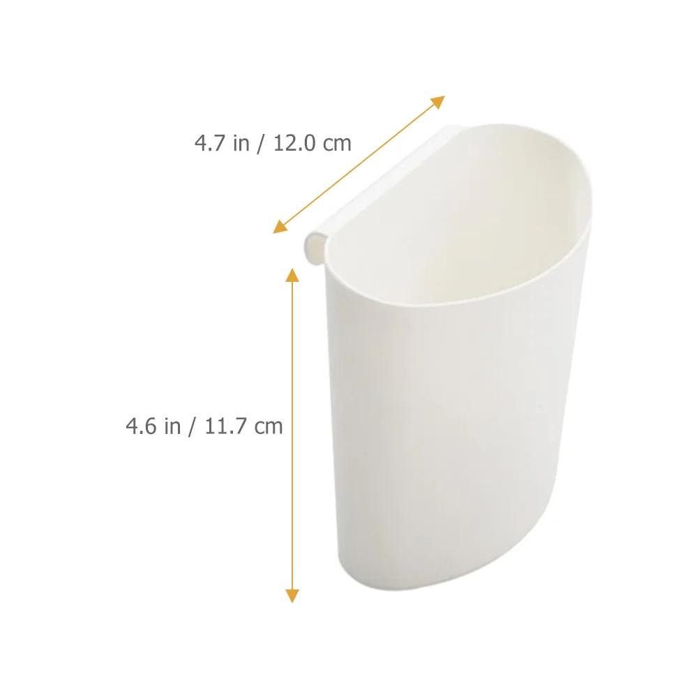 4 Pcs Cart Small Hanging Basket Baskets Cups for Rolling Accessories Holder Pp Pencil Waste Shopping Trash Can Storage Safe Box