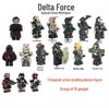 Конструктор Delta SWAT Special Forces с минифигуркой Weilong - Модель Jiaolong Глубокий синий