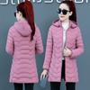 Парки женские с капюшоном зимняя куртка корейский толстый пуховик хлопковая одежда среднего возраста женское пальто для мам теплая длинная верхняя одежда 6XL