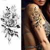 Purple Rose Jewelry Water Transfer Tattoo Stickers Women Body Chest Art Temporary Tattoo Girl Waist Bracelet Flash Tatoos Flower