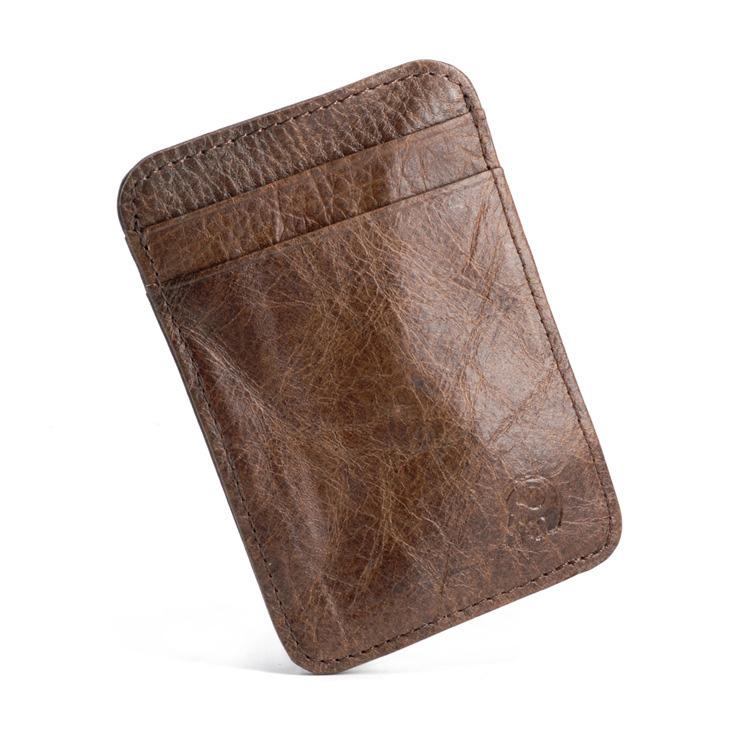 Genuine Leather Card Holder Vintage Credit Card Holder Top Quality Leather Card Protector