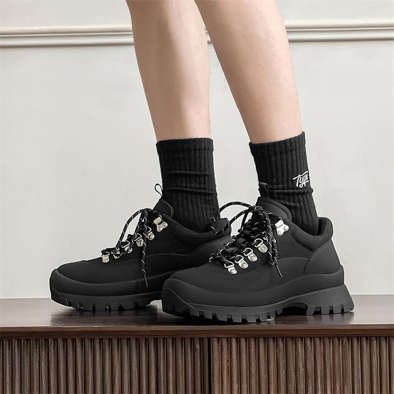 Модная спортивная обувь на толстой подошве Повседневная трендовая Мужская Качественный дизайн Стиль Уличная для отдыха Высокое качество для ходьбы Блокировка цвета