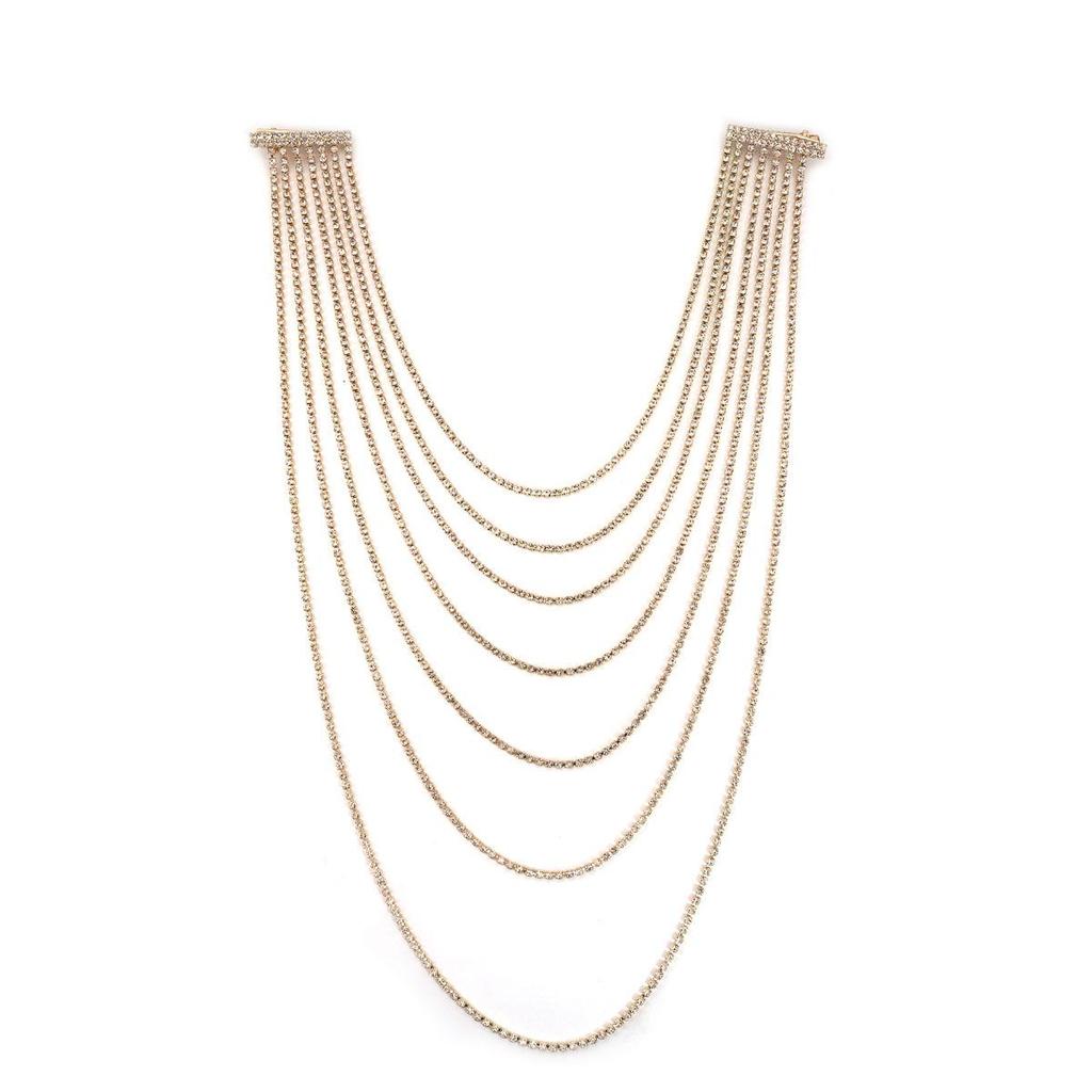 Элегантная заколка для волос с кисточкой из страз: Европейский и американский этнический стиль женский аксессуар