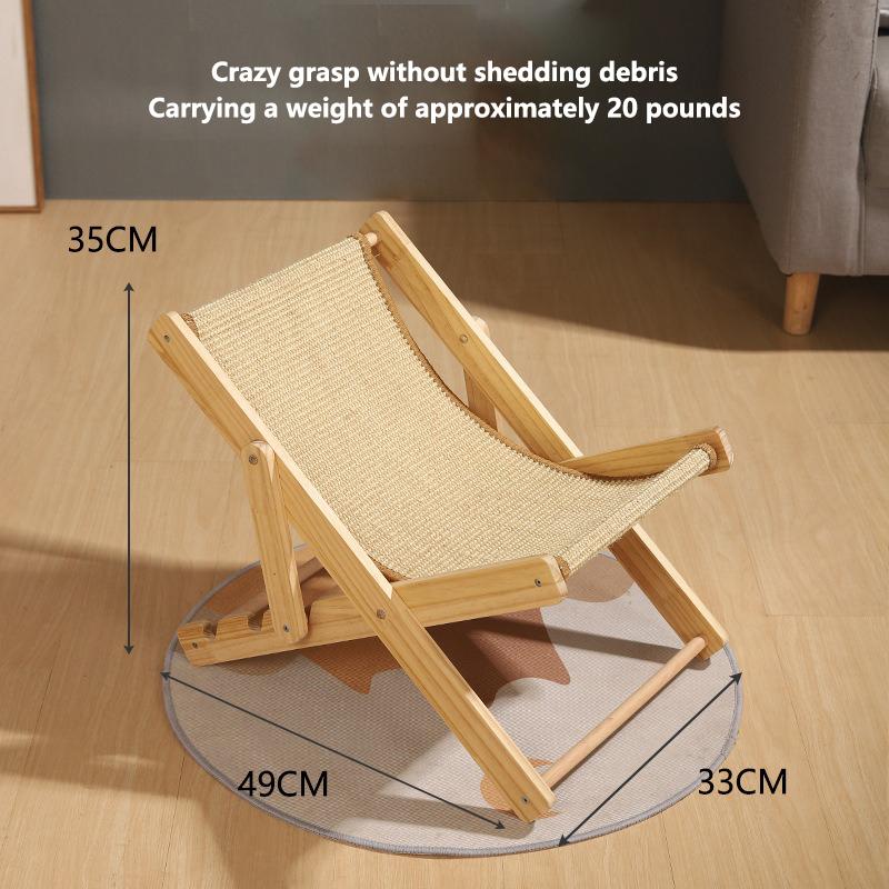 Игрушки для кошек Когтеточка из массива дерева Игровой комплекс для кошек Гамак Кошачье гнездо Кресло-качалка Когтеточка Универсальная лежанка для питомцев на все сезоны