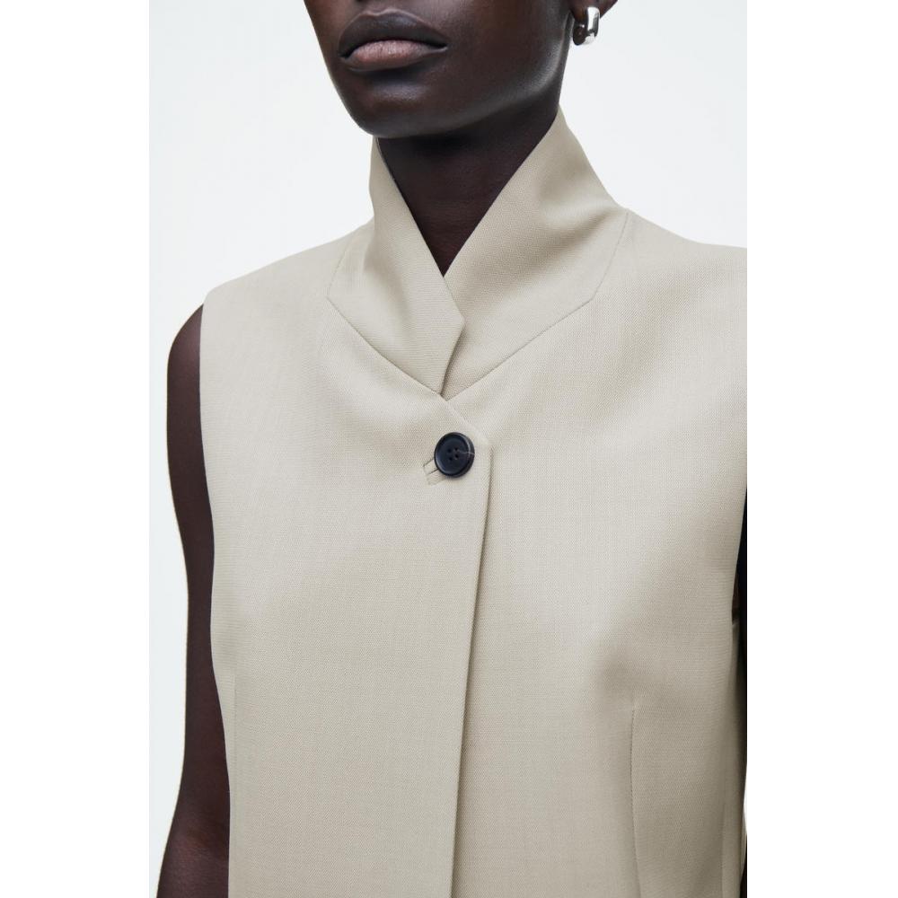 COS Жилет из японской длинной шерсти