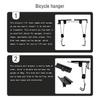 Mountain Bike Overhead Lift Pulley System Screw Mounted Bicycle Ceiling Wall Hangers Display Holder Hooks Space-saving