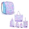 Fabric School Bag Set with Shoe Drawstring Gym Clothes Cup Lunch School Backpack Tote Clothes and Small Item Unicorn Fantasy