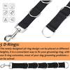 ASOCEA Dog Grooming Extension Strap Loops Extender Adjustable Pet Nylon Bathing Restraint Band with 5D-Rings Quick Release (2 Pack)