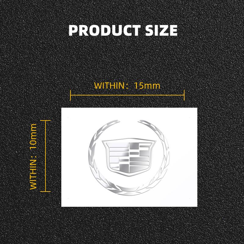 AABHS1 2/5/10pcs Car Logo 3D Metal Stickers Decorative Accessories For Cadillac Logo Escalade CTS ATS SRX XTS XT5 STS CT5 CT6 BLS XLR