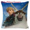 The Frozen Snow Queen Cartoon Cushion Cover Linen Material Cozy Spaces Home