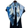 Guofeng Mulberry Silk Scarf, Female Spring And Autumn Gift Shawl For Middle-Aged And Elderly, Thin Silk Travel Scarf