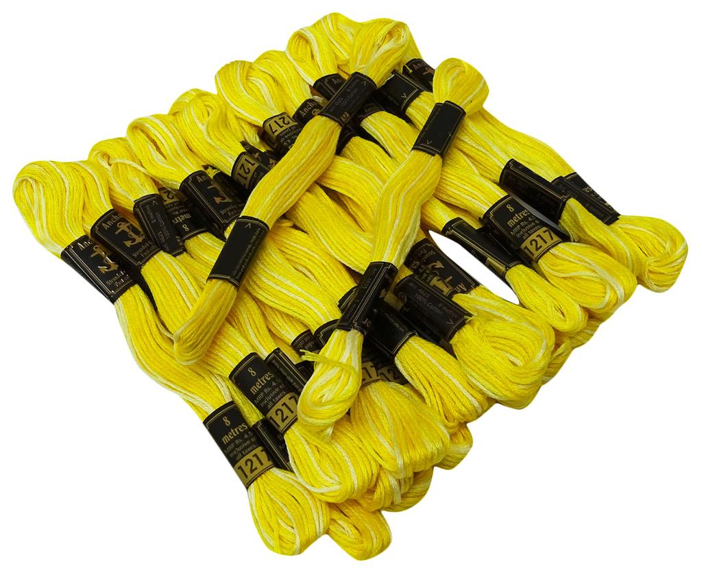 IBA Indianbeautifulart двухцветный многожильный хлопок, вышивка крестиком, ручная вышивка, нить мулине, 25 мотков, коричневый и