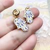 Golden Hand of Fatima Lucky Charm Pendant Vintage Talisman Gift For Women Men 925 Silver Jewelry