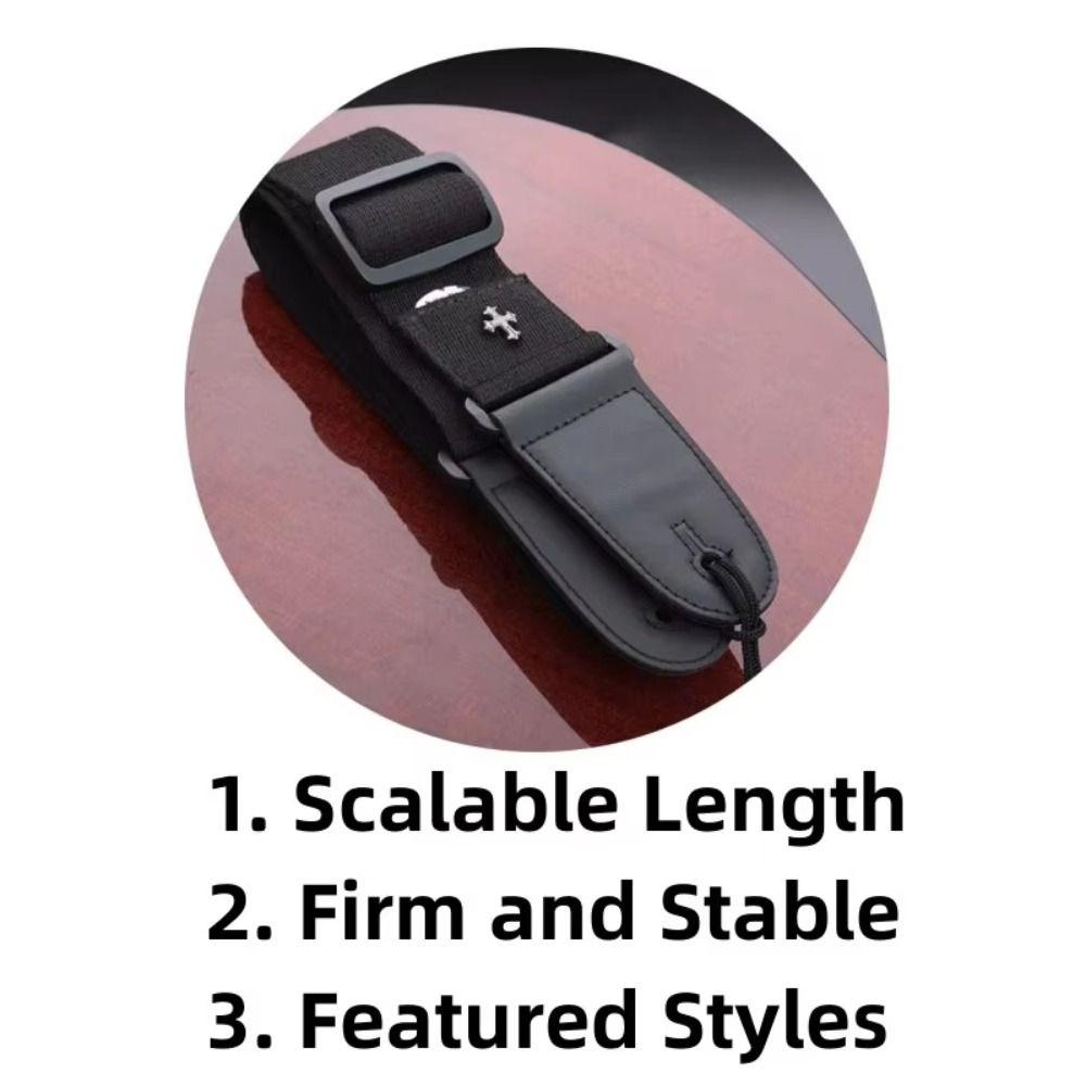 Кожаный ремень для электрогитары, регулируемая длина, ремень для фолк-гитары, винтажный ремень для укулеле, сцена