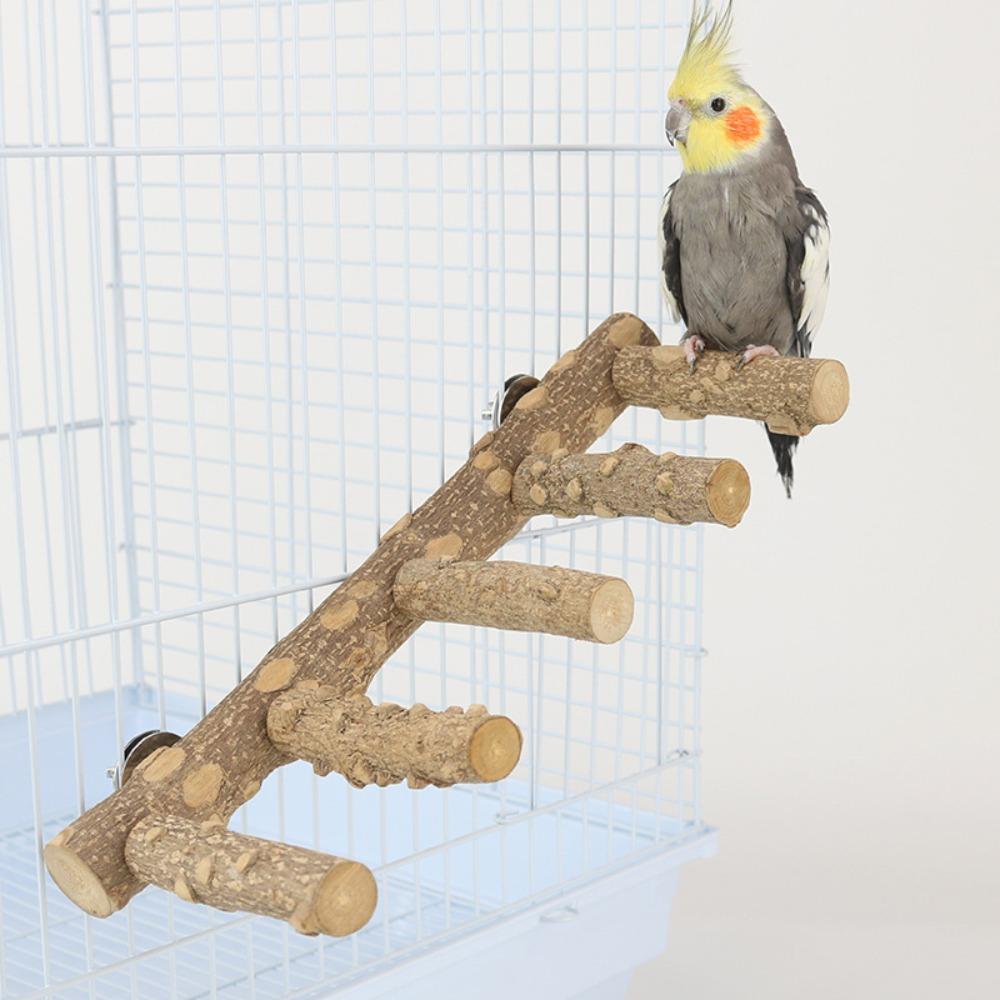Wear-resistant Bird Cloud Ladder 4/6/8 Step Parrot Grinding Claws Stick Hamster