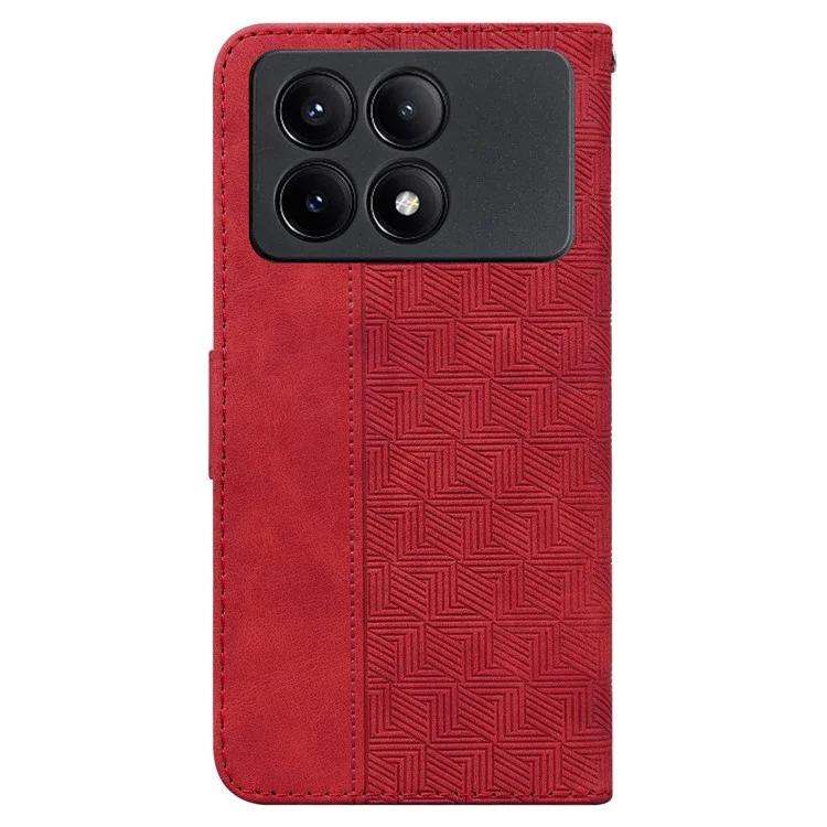 Для Xiaomi Poco X6 Pro 5G / Redmi K70E 5G Anti-Drop PU кожаный чехол для мобильного телефона с подставкой и кошельком