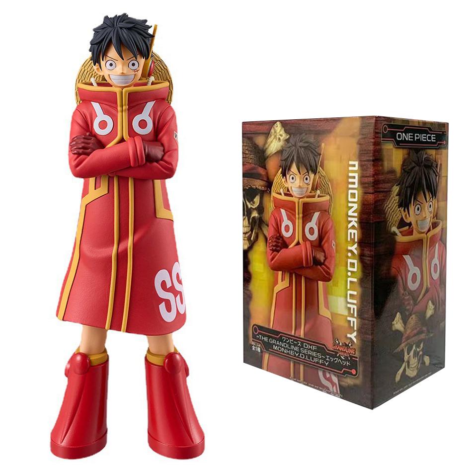 17 см One Piece Луффи Аниме Фигурки Обезьяна Д. Луффи Остров Яйцеголовый Фигурки Действия ПВХ Аниме Коллекционная Модель Кукла Игрушка Подарок Ребенку