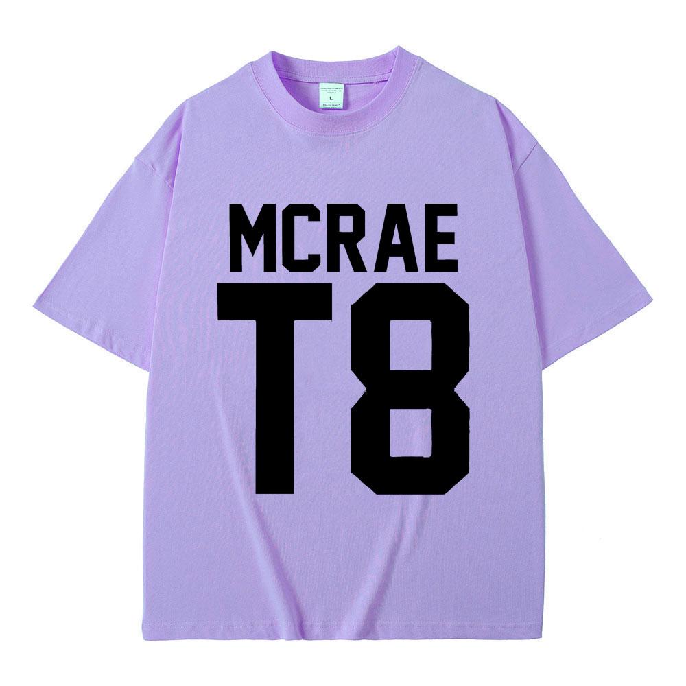 Футболки с изображением певца Тейта Макрэя T8, мужские и женские, модные, винтажные, трендовые, летние, мужские, повседневные, свободного покроя, с круглым вырезом и коротким рукавом