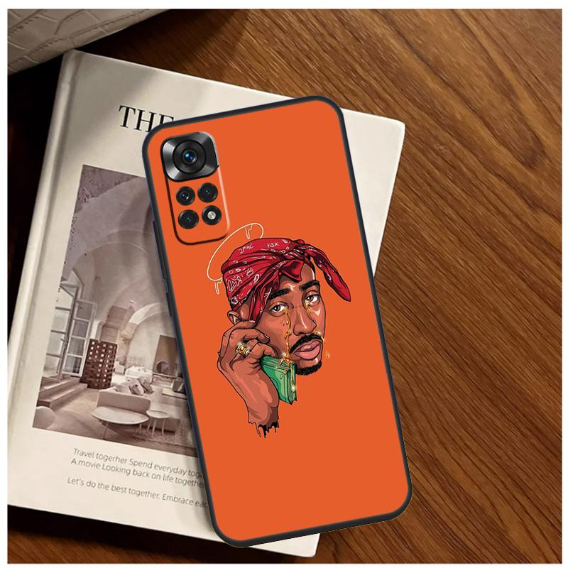 Рэпер 2pac Певец Тупак Чехол Для Xiaomi Redmi Note 13 14 9 10 11 12 15 Pro Plus Чехол Для Redmi 15 C 14C 10C 12C 13C