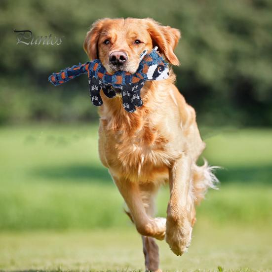 Интерактивная плюшевая игрушка для собак Неразрушимая жесткая игрушка для жевания для агрессивных любителей жевать Писклявые мягкие игрушки для собак для больших средних маленьких собак