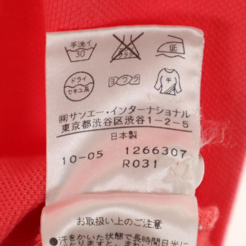 PEARLY GATES made in Japan golf Short sleeve Polo shirt 5 pink Fawn Men's Used