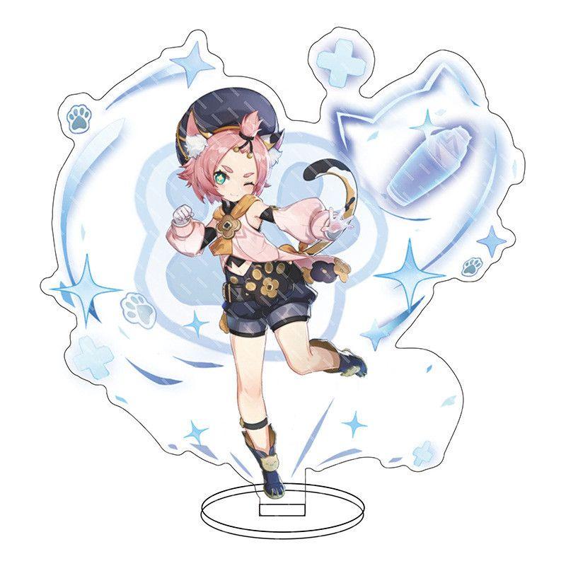 Изысканная акриловая подставка для фигурки Genshin Impact Барбатос Кэ Цин Барбара для демонстрации и декора