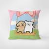 Korean Line Puppy Pillow, Fresh Sofa Pillow, Modern Chair Back Line Pillow Cover, Living Room Cushion Cover