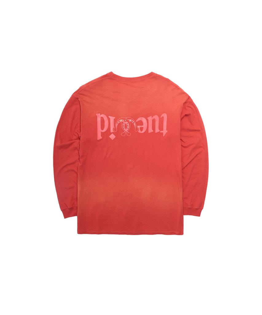 TUEWID Tuewid Midnight Longsleeve T-Shirts In Burnt Red