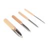 4 шт. Набор инструментов для резьбы по коже, нож для снятия фаски с деревянной ручкой