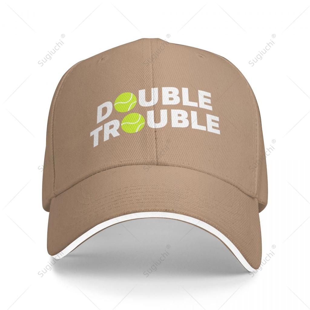 Multifunction Double Trouble Funny Tennis With Tennis Balls Sandwich Baseball Cap Unisex Sports Casual Caps Golf Hat Fishing