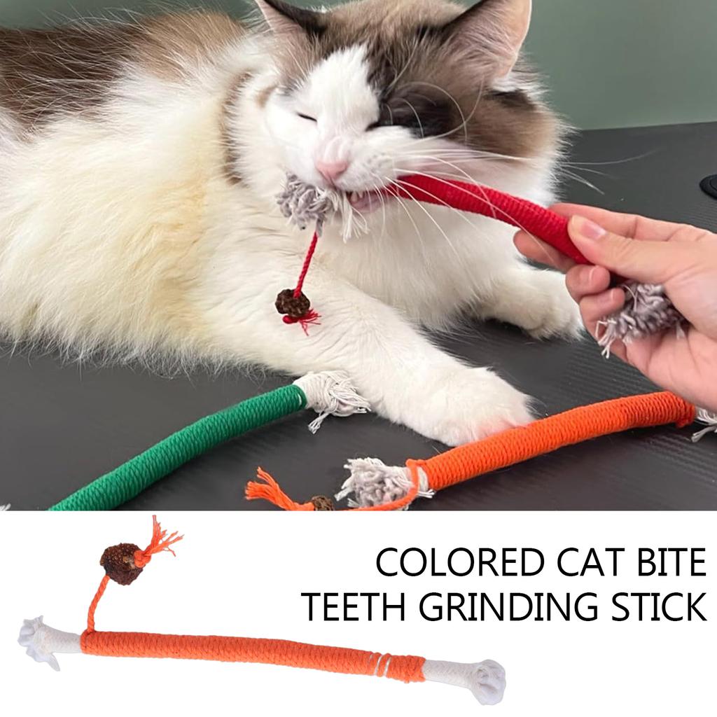 Кошки Собаки Игрушка из хлопковой веревки для агрессивного жевания Игрушка-прорезыватель для обучения чистке зубов Скрежетание зубами Интерактивная игрушка