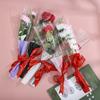 50pcs 45cm Florist Plastic Flower Packaging Bags Single Rose Bags Flowers Wrapping Paper Valentine's Day Roses Bag