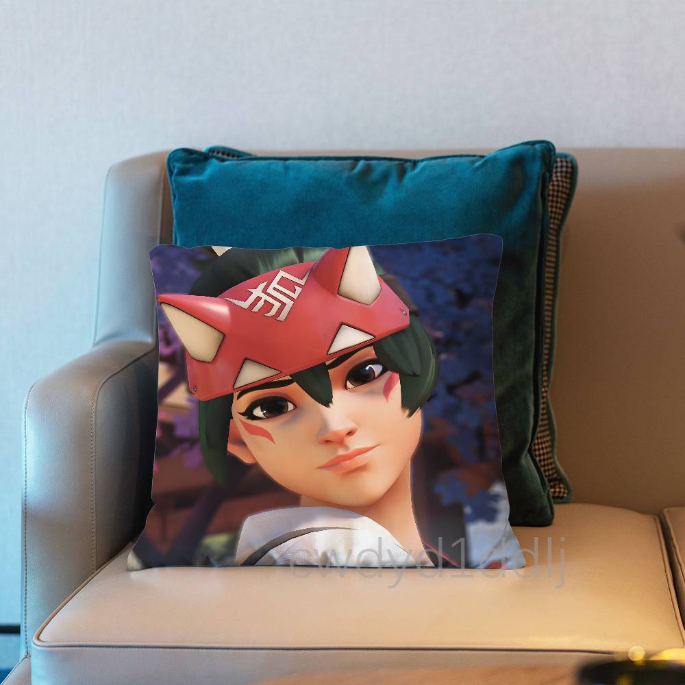 OOverwatch Kiriko Cushion Cover Pillow Cover Decor Pillowcase Printed Cushion Case For Couch